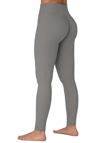Sunzel Sunzfly Invisible Butt Scrunch Workout Leggings for Women, Butt Lifting High Waisted Gym Yoga Pants with Tummy Control 28" Charcoal Gray Small