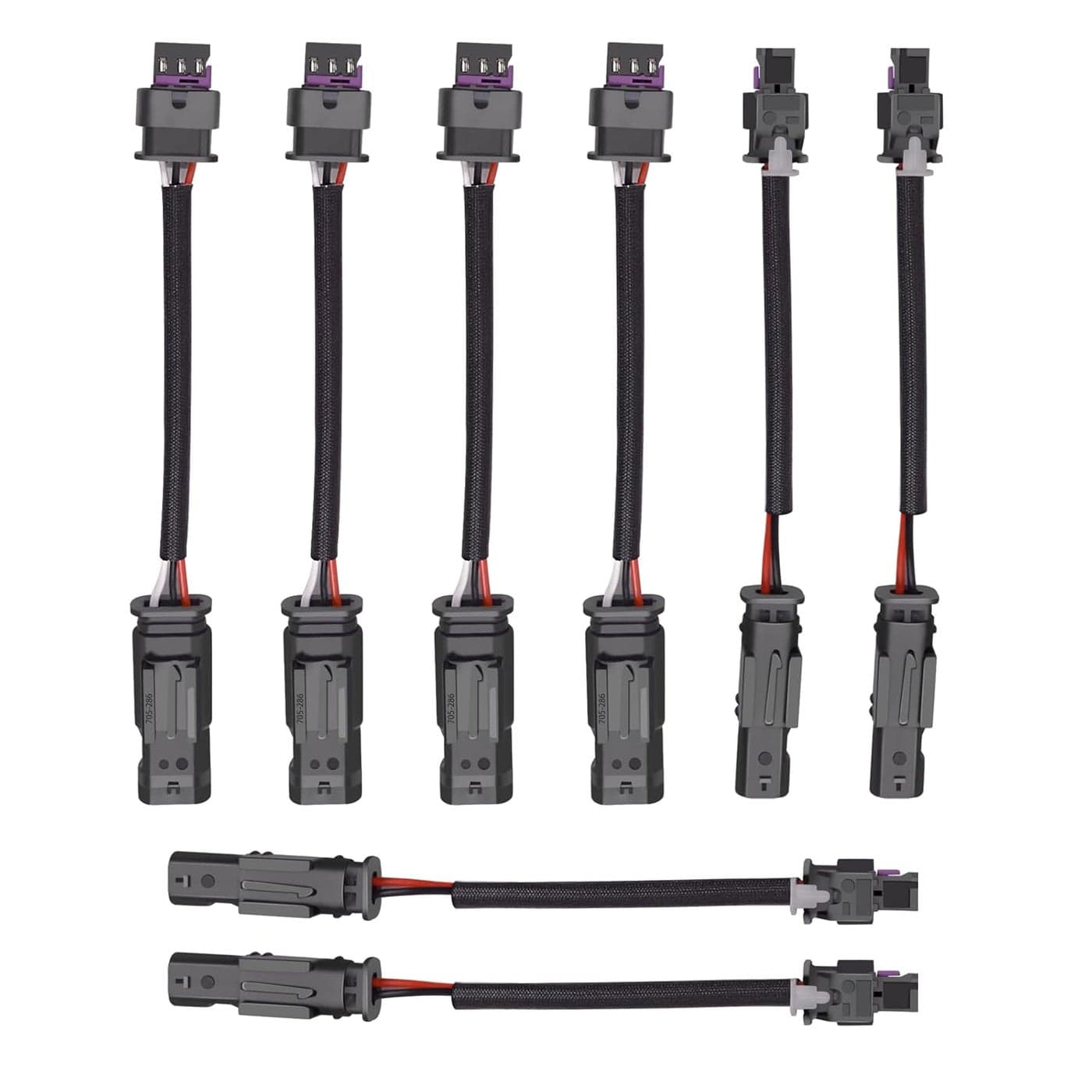 XTPTFABS 8PCS 3PIN & 2PIN Harness Extension Kit for Camshaft Position Sensor - Compatible with 2011-2020 Mercedes Benz 4.7L M278 Engine