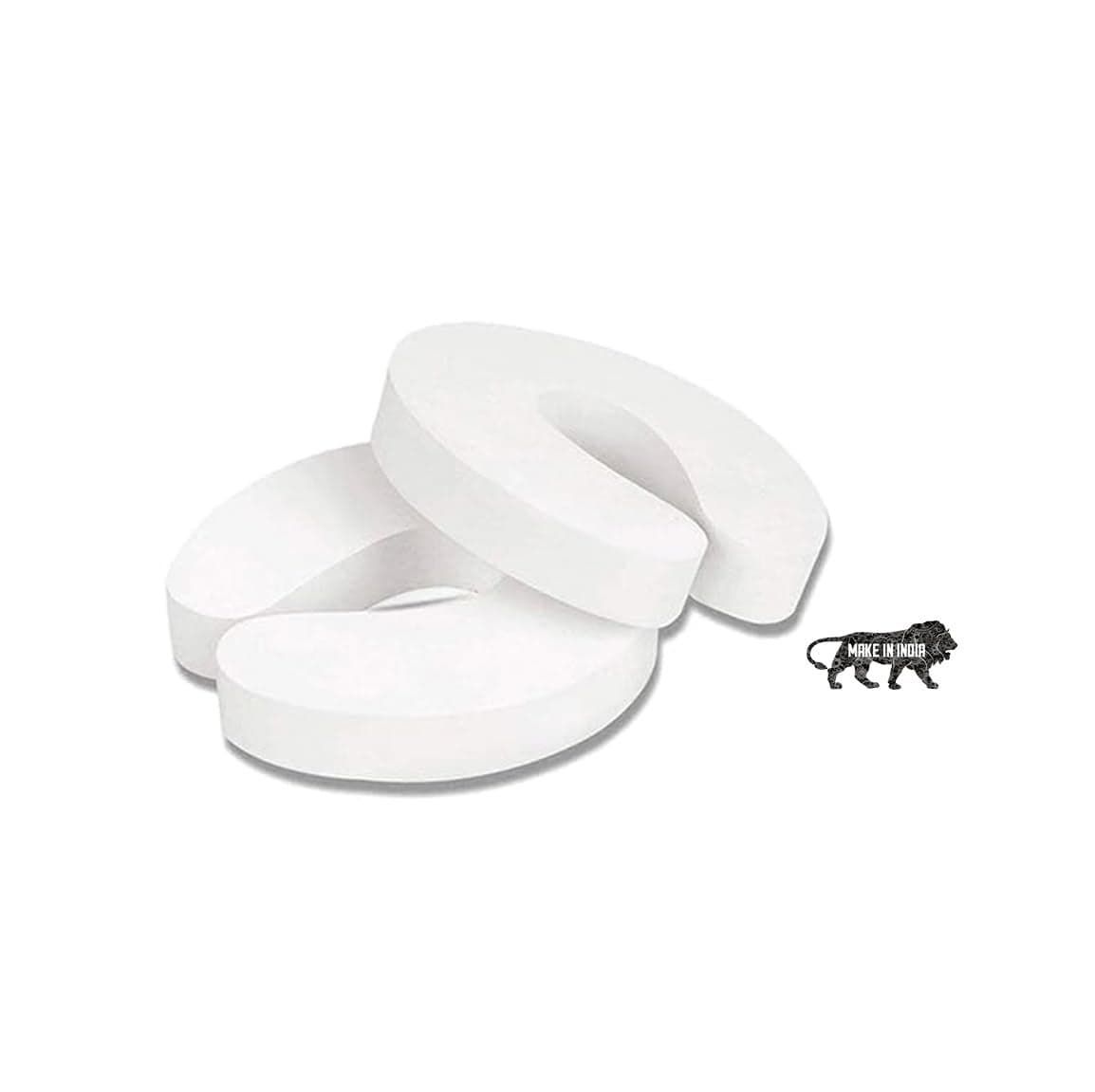 Kids Station Finger Pinch Door Guard for Baby Safety - Stopper for Protection from Door Slamming & Accidental Lock - C-Shaped Stopper - Guard Finger Protection for Children Kids and Baby - Pack of 2 (White)