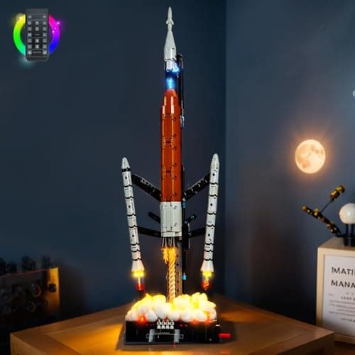 LocoLee Light kit Compatible with Lego 42221 NASA Artemis Space Launch System Rocket No Actual Model Only Lights LED Lighting Accessories for Lego NASA Rocket RC Version
