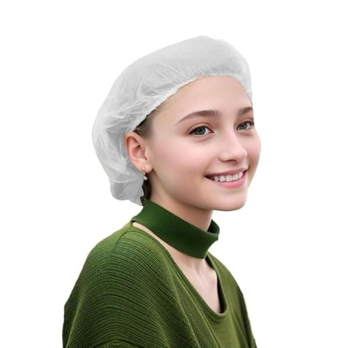 C-Cure Bio Degradable Shower Cap | Disposable Waterproof Hair Cap For Women And Men With Long Hair | Bath Cap For Spa, Salon, Hotel & Travel Use (Pack Of 100)