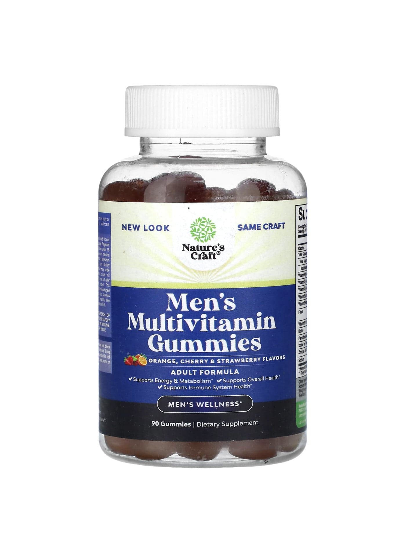 Men's Multivitamin Gummies, Orange, Cherry & Strawberry , 90 Gummies