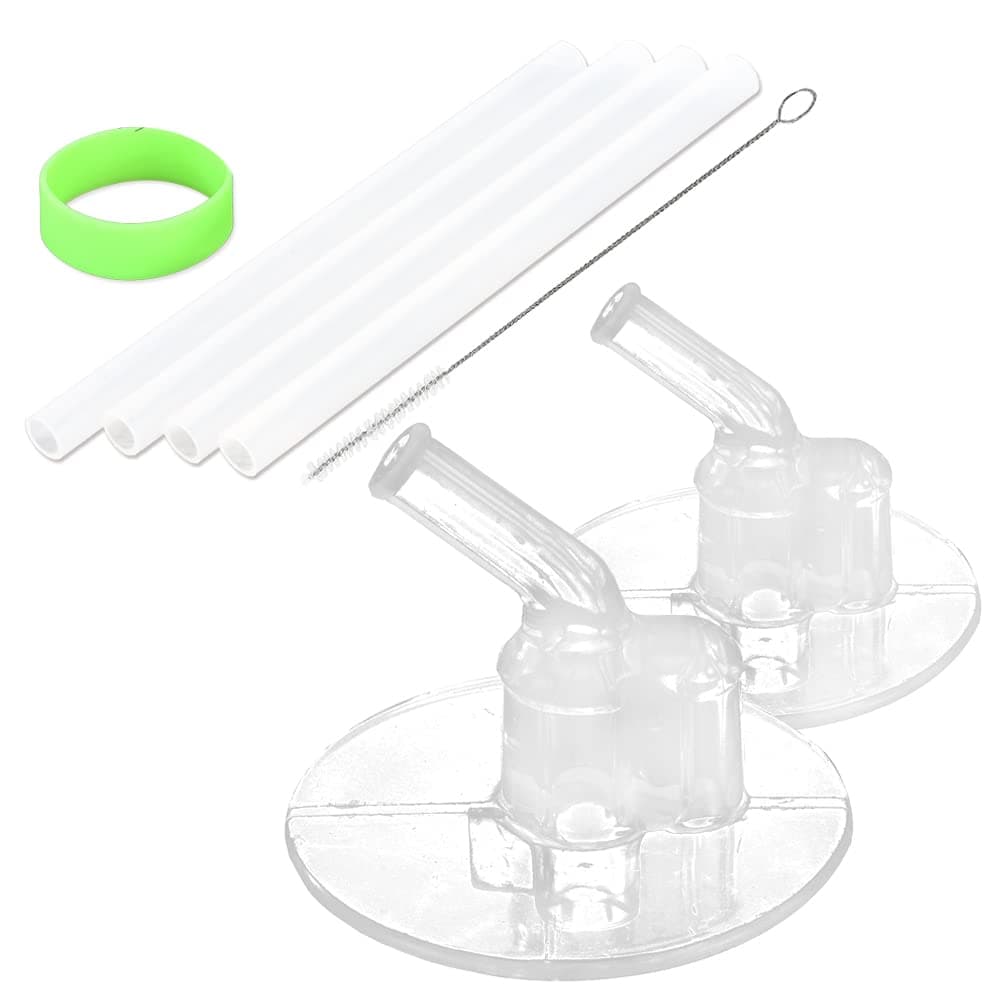 Greant Replacement Straws compatible with Thermos 12oz Bottle (Model F401 & F410), 2 PCS Replacement Parts compatible with Thermos F401, compatible with Thermos 12 oz