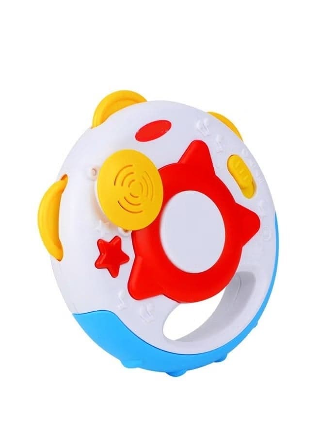 Multifunctional Early Education Hand Clapping Drum - Musical Toy with Light-Up Lights,Sounds, Rhythm Games & Volume Control for Toddlers' Hearing Development Hand-Eye Coordination STEM Learning