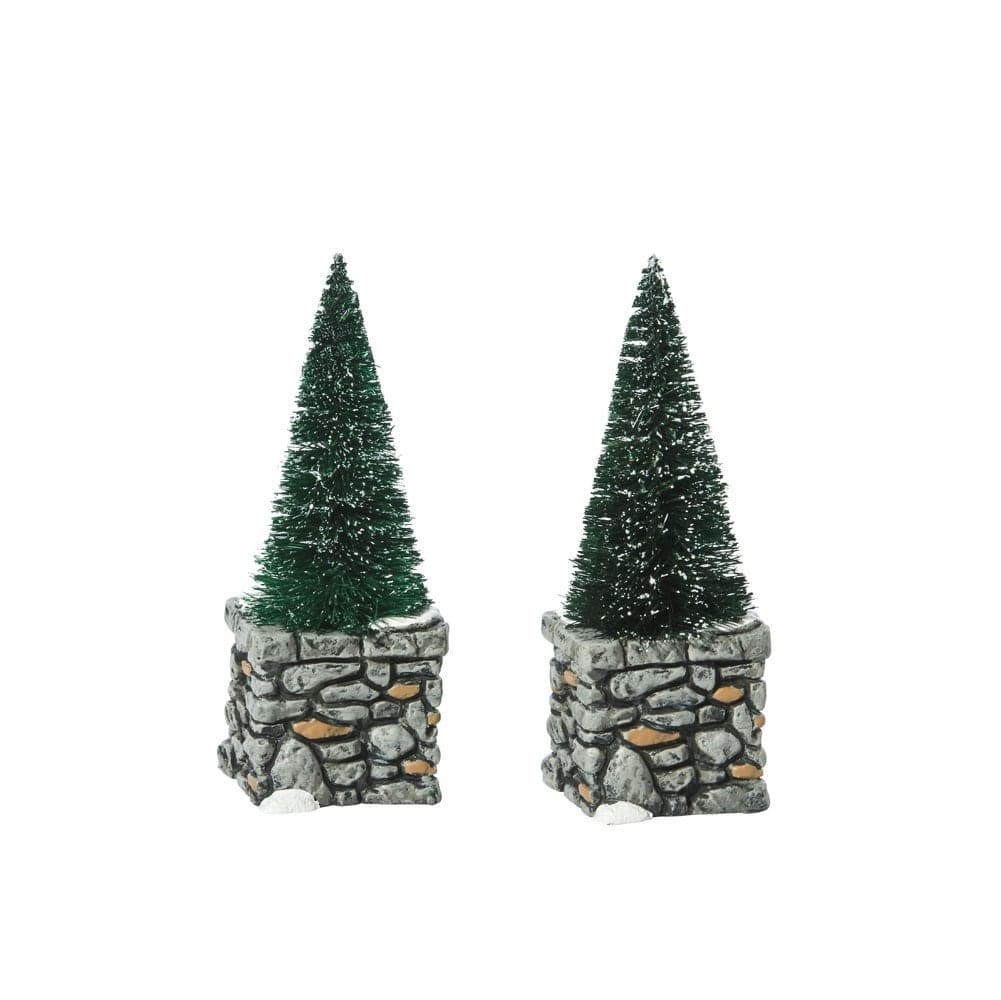 Department 56 Accessories for Villages Limestone Topiaries Accessory Figurine Set of 2 809358
