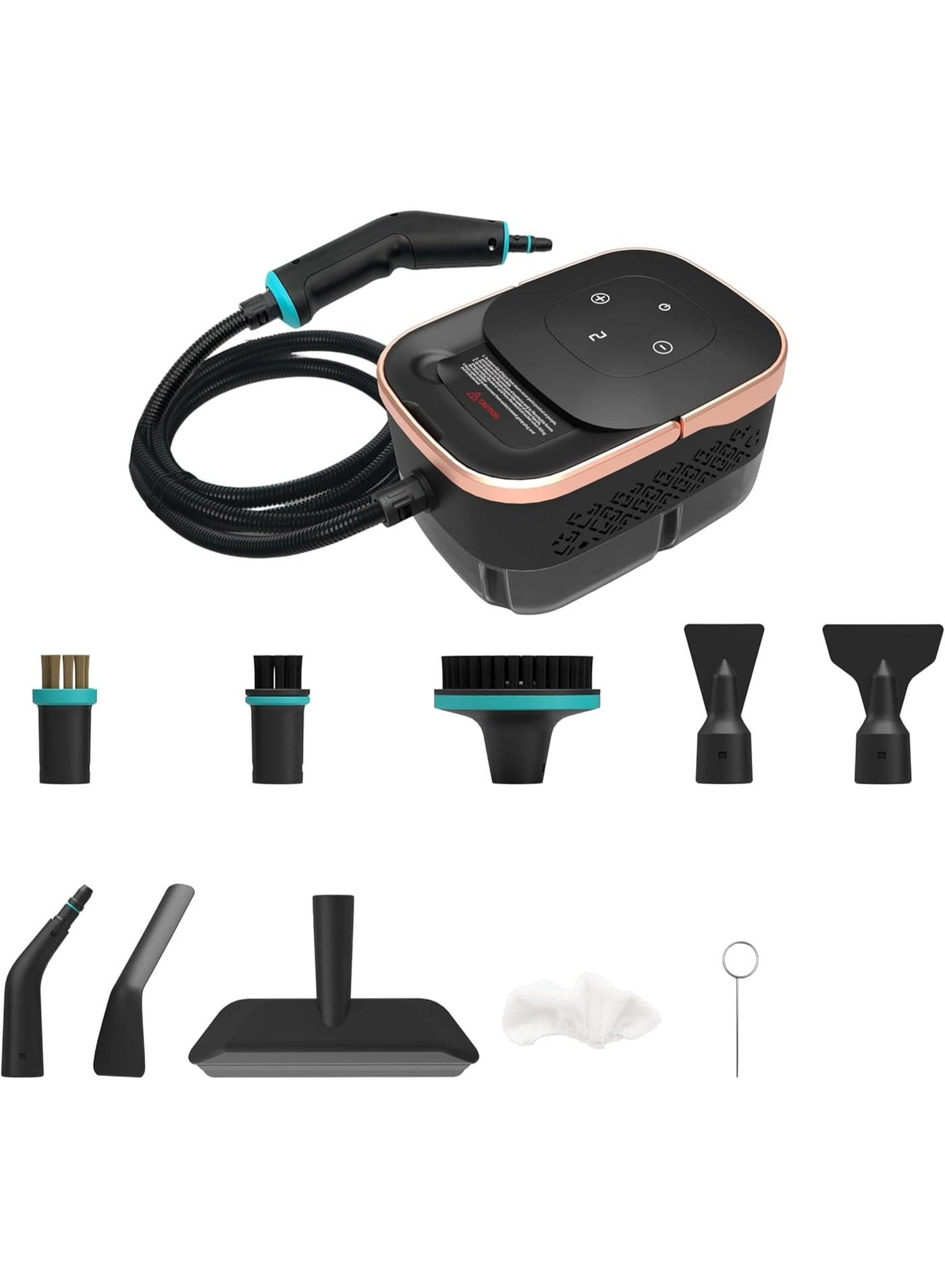 High Pressure Portable Steam Cleaner with Long Hose and Easy Carry Handle for Convenient Household Cleaning Jobs