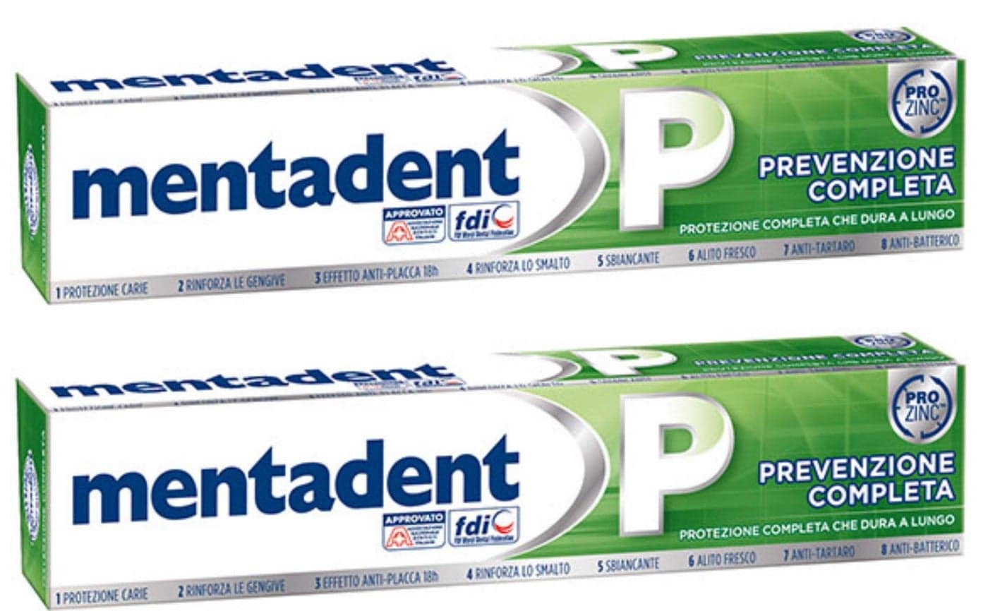 Mentadent P Toothpaste Prevention Complete 338 Fluid Ounce 100ml Pack of 2