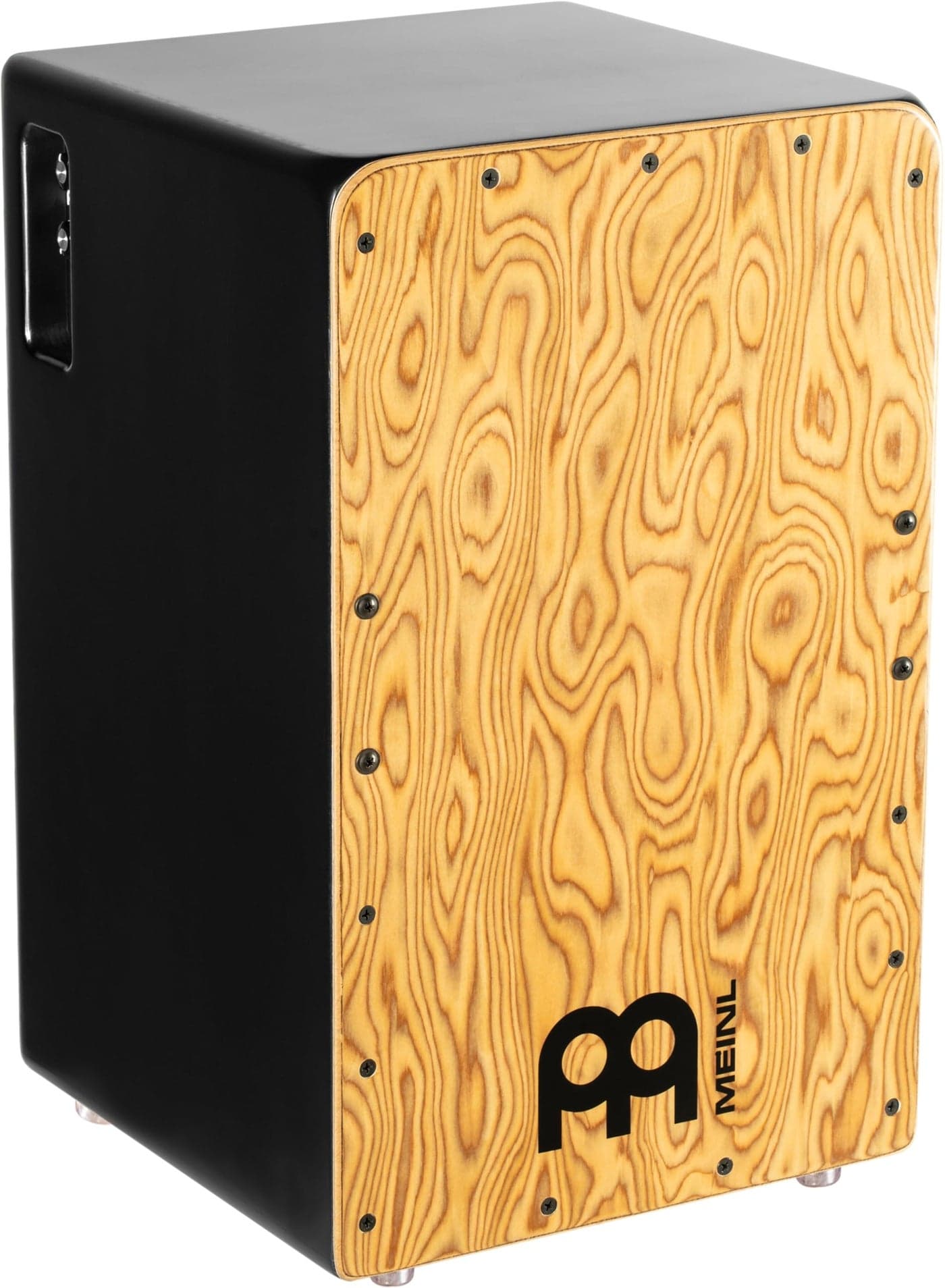 Meinl Pickup Cajon Box Drum with Internal Strings for Snare Effect NOT MADE IN CHINA Makah Burl Frontplate Baltic Birch Body Woodcraft Professional 2YEAR WARRANTY PWCP100MB