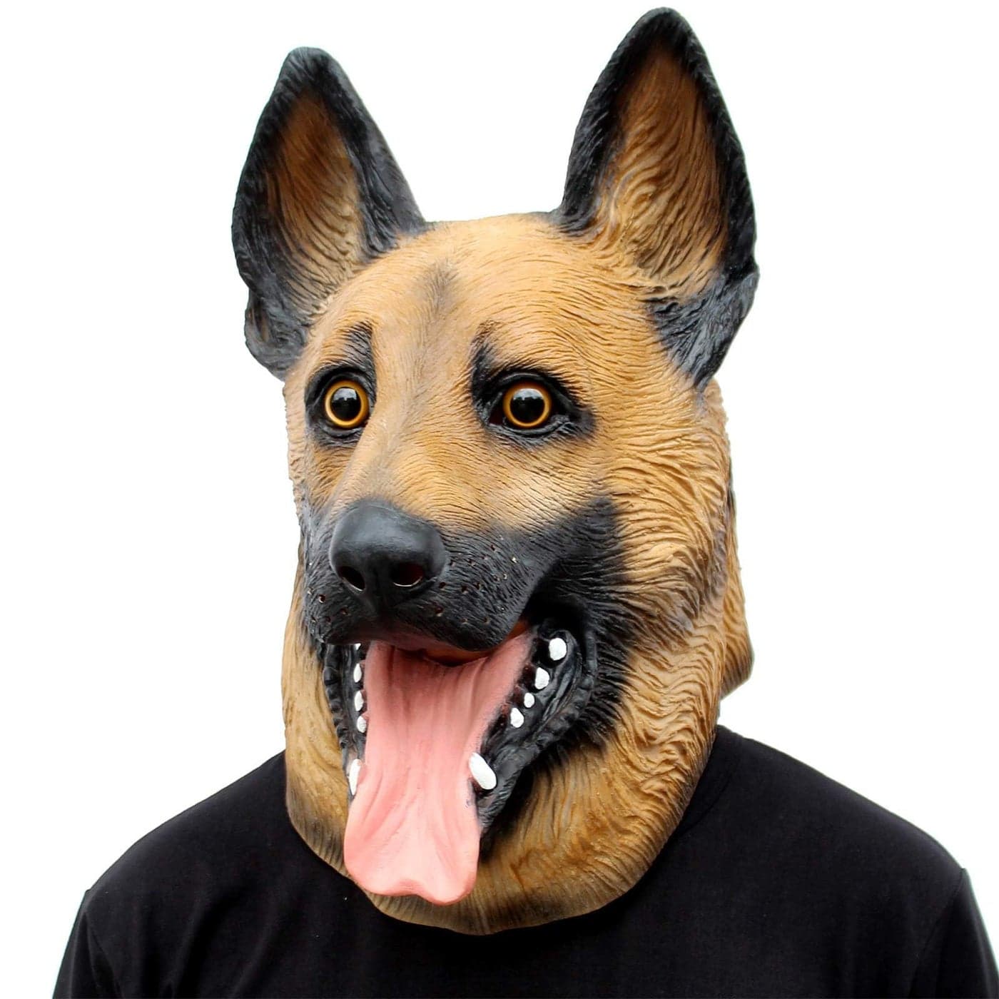 Dog Head Mask Halloween Party Dog Costume Masks Mask Underdog Costume Latex Animal Head Mask German shepherd