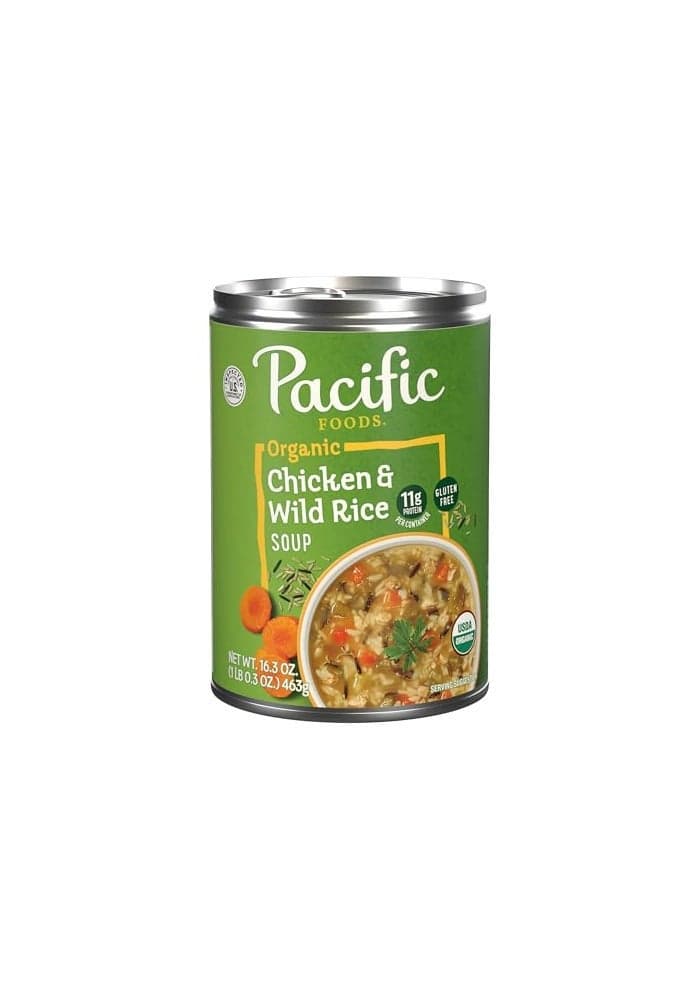 Pacific Foods Organic Chicken and Wild Rice Soup 163 oz Can