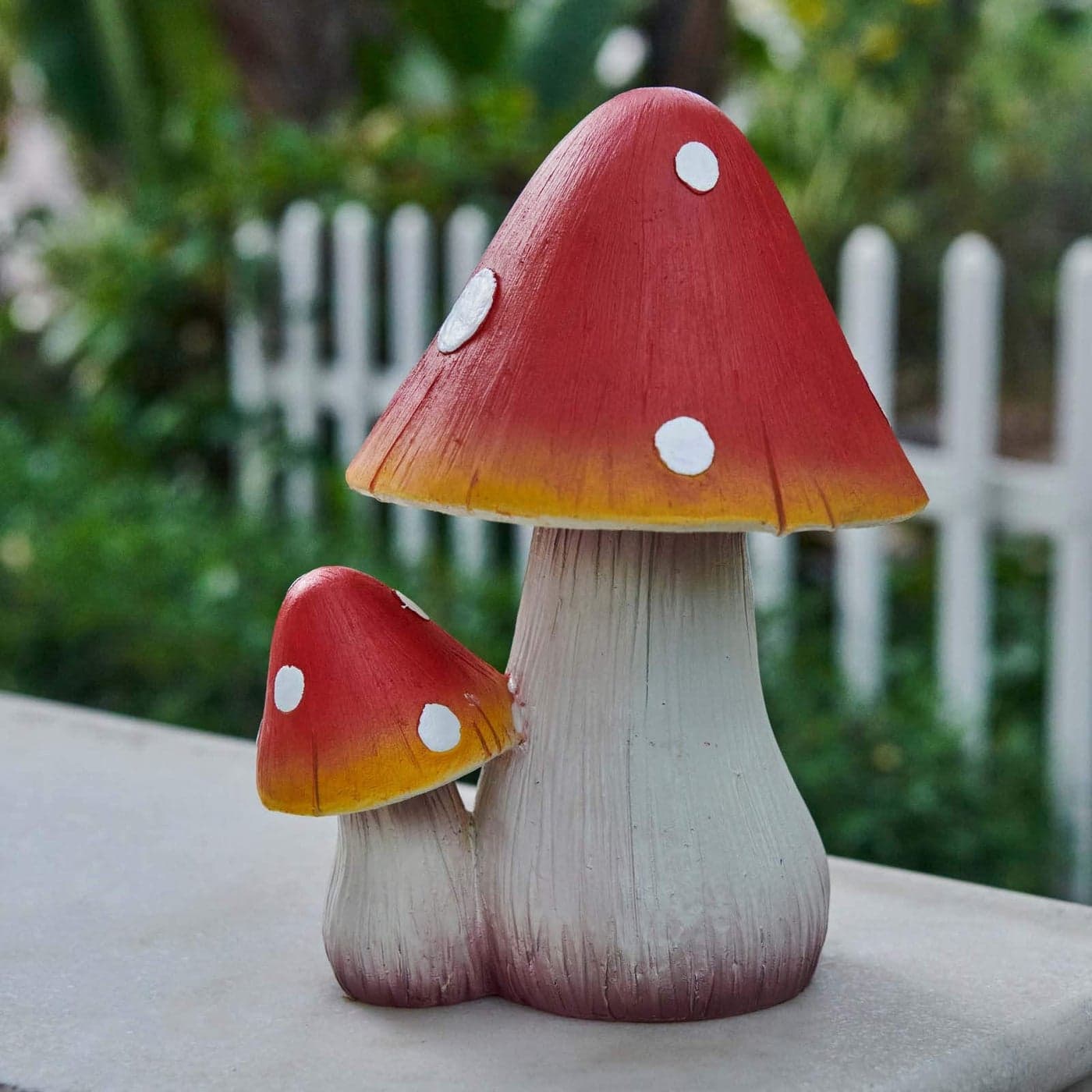 Mushroom Decor Fairy Garden Accessories Outdoor Garden Decor Mushrooms Ornament for Garden Decoration Garden Gnomes Favorite Mushroom Statues 8 Red