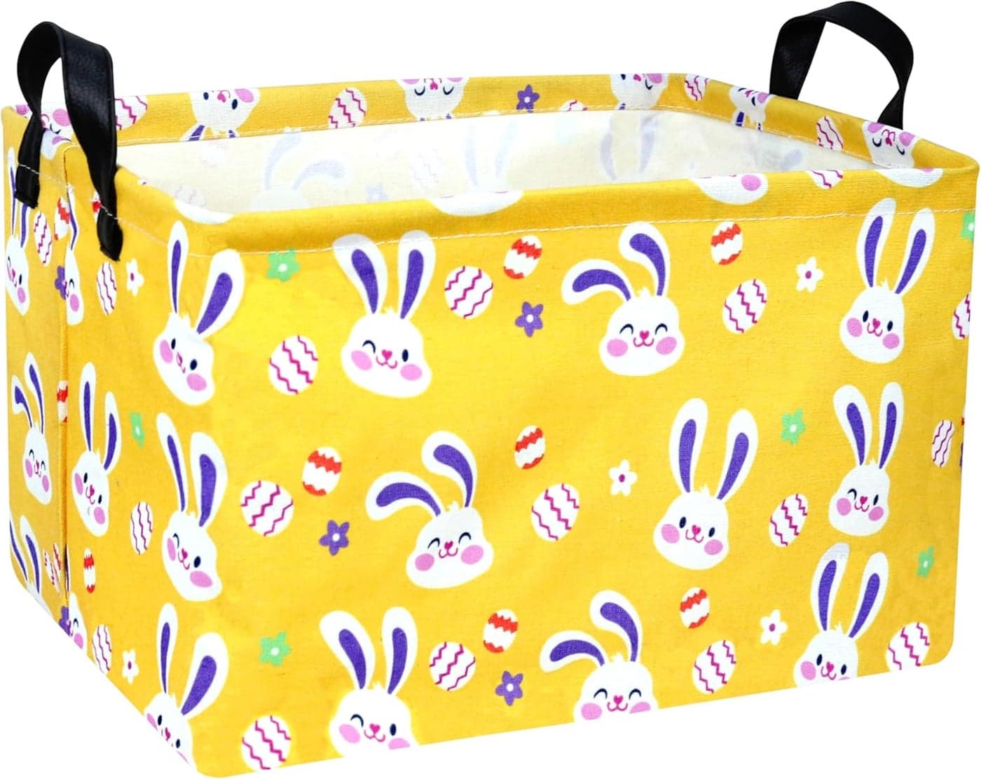 Large Easter Baskets for Kids Personalized Baby Girl Easter Basket Cute Teen Boy Spring Decor Golden Bunny Egg