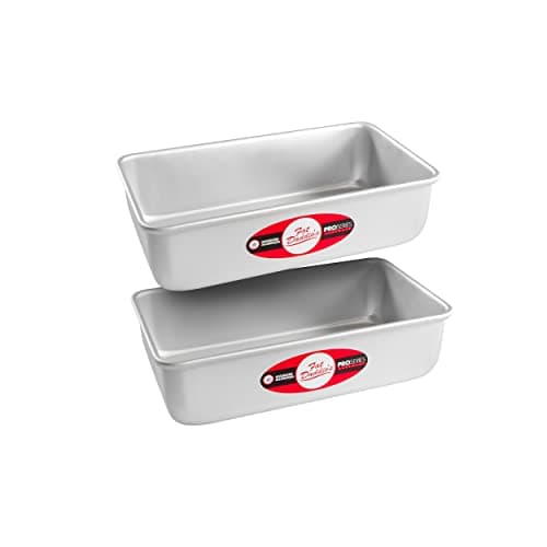 Fat Daddio's Bread Pan Anodized Aluminum, 9 x 5 x 2.75 Inch, Set of 2, Silver