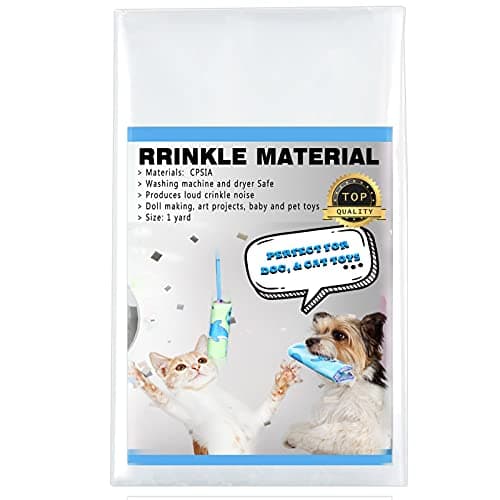 1 Yard Crinkle Paper for Baby Toys Noise Making Plastic Film for Dog Toys Noise Maker Dog Cat Pet Supplies