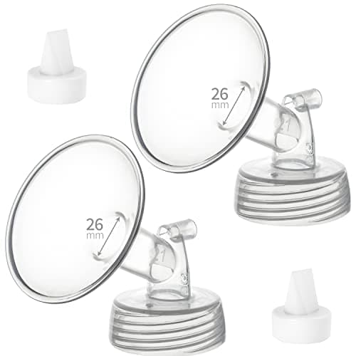 Belmikal 26mm FlangeDuckbill Valve Compatible with Spectra S2 S1 9 Plus Ameda MYA Motif Luna Breastpumps Replacement Pump Parts Flange Compatible with Spectra PartsAccessories