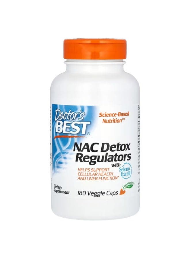 Doctor's Best, NAC Detox Regulators, 180 Veggie Caps