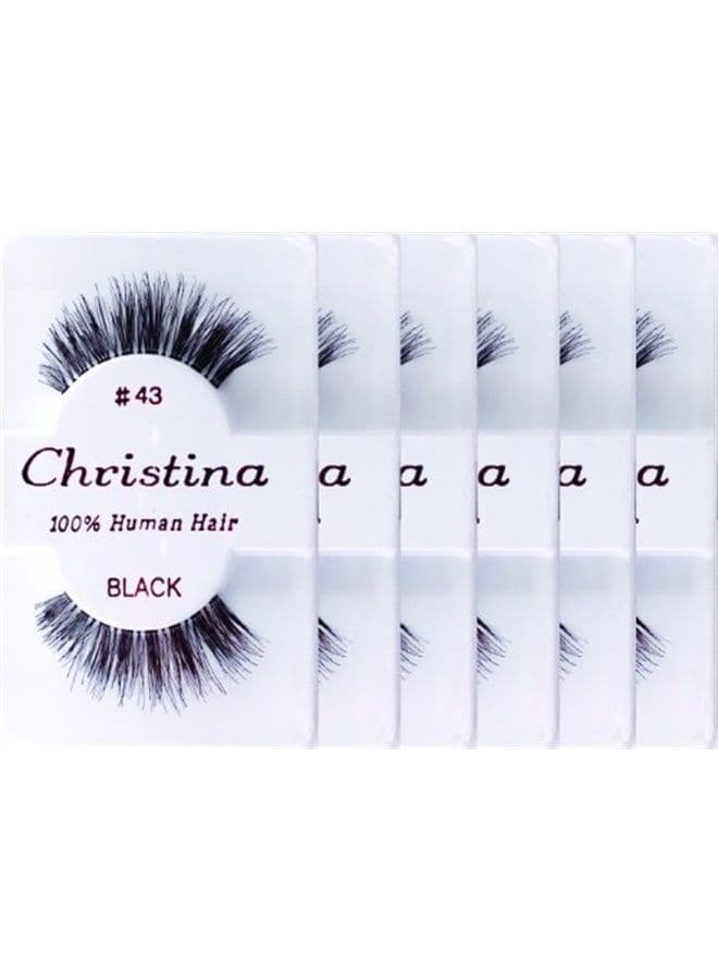 6packs Eyelashes - #43