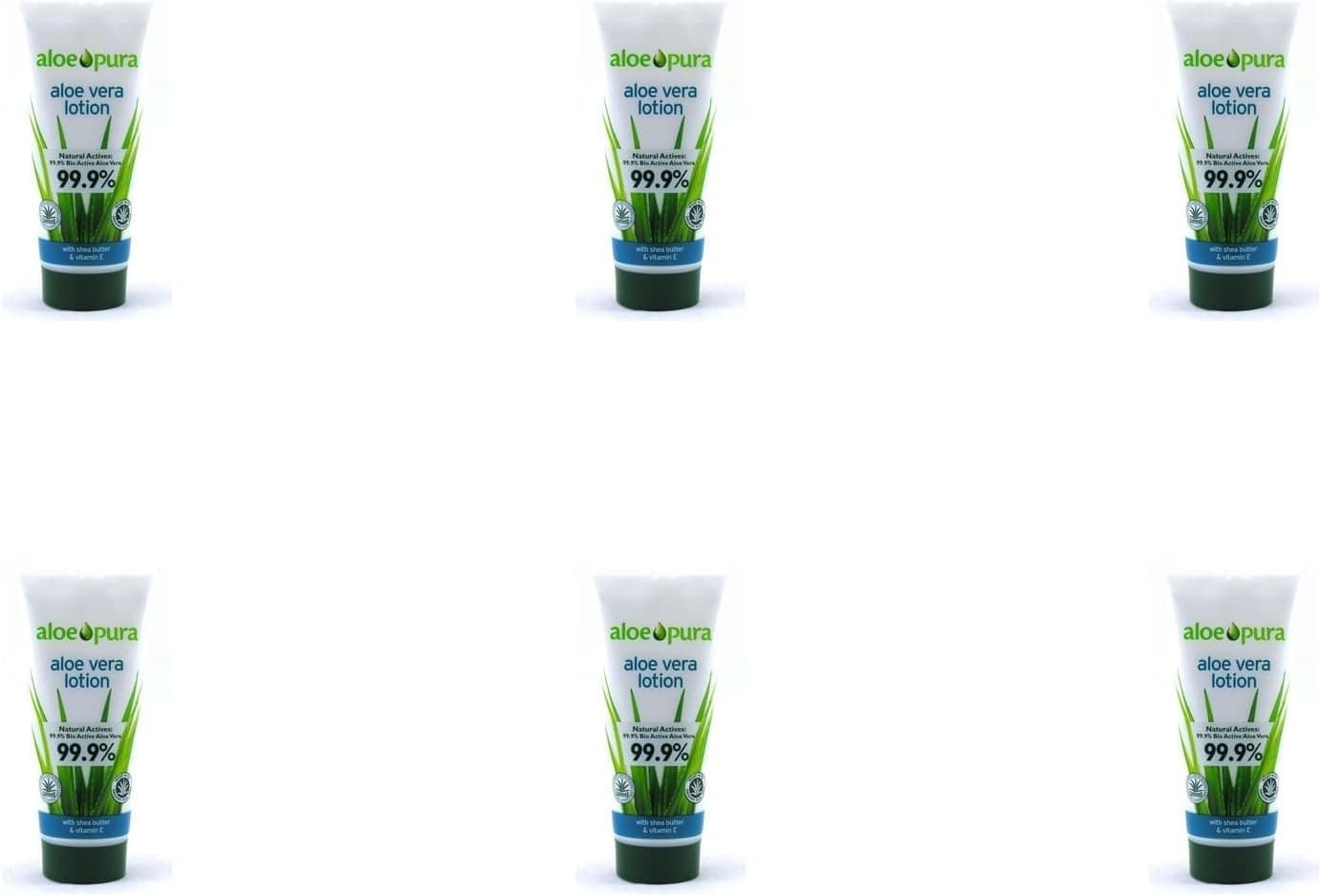 6 PACK Aloe Pura Aloe Vera Skin Lotion 200ml 6 PACK SUPER SAVER