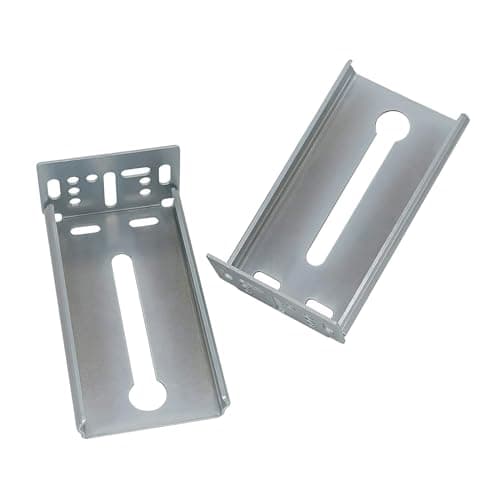 LONTAN Rear Mounting Brackets for Drawer Slide 5 Pairs B4502 Cabinet Bracket Drawer Track Guide Kitchen Replacement Parts for 1.77in(45mm) Width Furniture Gildes