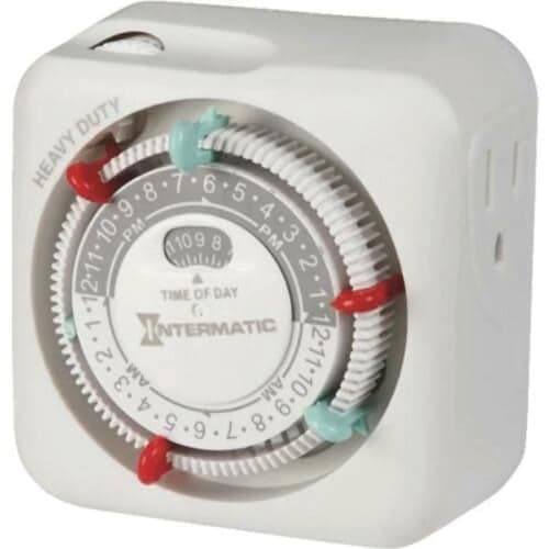 Intermatic TN311K 15-Amp Heavy Duty Lamp and Appliance Timer - Versatile Control for Lights and Devices - Easy Operation Electrical Timer