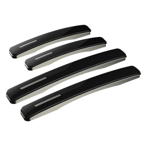 Automaze Polyvinyl Chloride 3R Universal Door Edge Guard For Car Exterior, Compatible With All Cars, Set Of 4 (2165-Black)