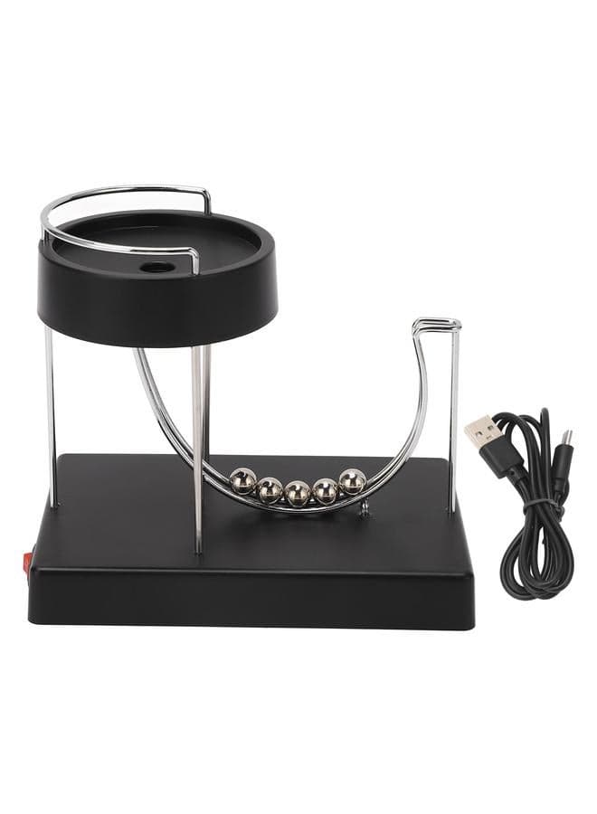 Stress Relief Steel Ball Desk Toy - Anxiety Reducing Perpetual Motion Fidget Ball - Office Decor Desk Accessory - Calming Rolling Ball for Focus