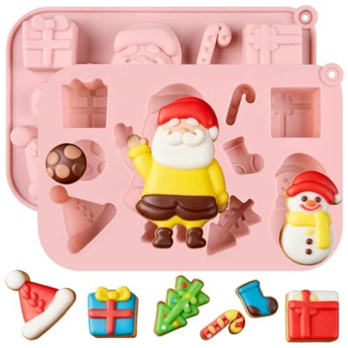 Supvox® Christmas Cookie Mold 9-Shapes Multi Cavity Festive DIY Biscuit Chocolate Mold