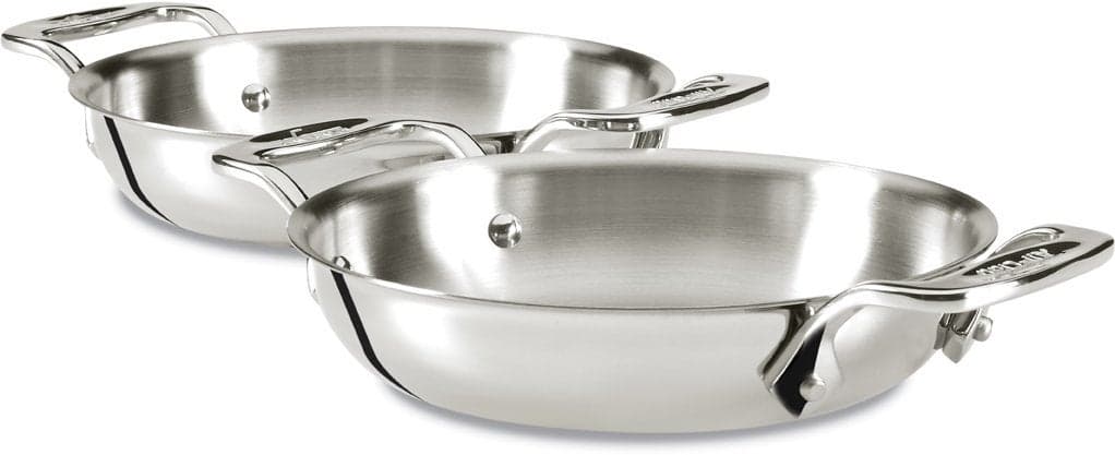 AllClad Specialty Stainless Steel Gratins 6 Inch Pots and Pans Cookware Silver