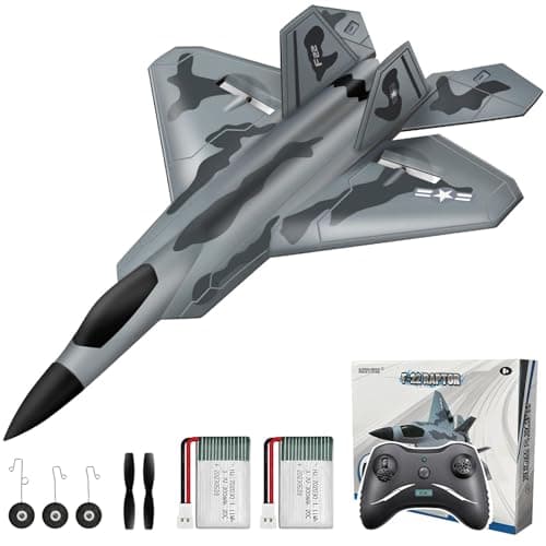 HAWKS WORK 2 CH RC Airplane F22 Plane Ready to Fly 24GHz Remote Control Easy to Fly RC Glider for Kids Beginners