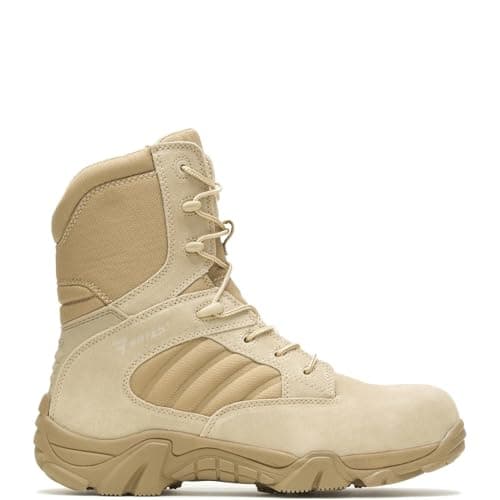Bates Mens GX8 8 Inch UltraLites Zip Uniform Work Boot Desert 7 M US