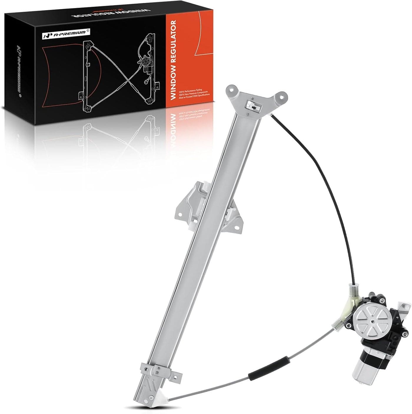 A-Premium Electric Power Window Regulator with Motor for Mitsubishi Montero 1992-2000 Front Right Passenger Side