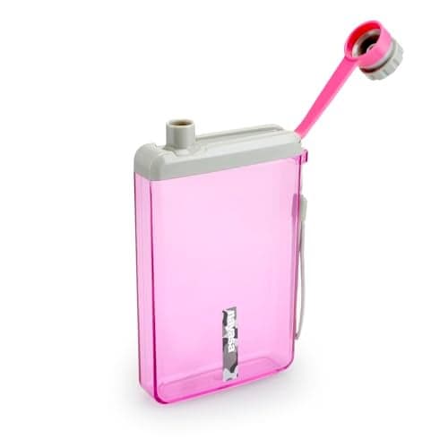 Nayasa Zelda 450 ml BPA Free | Leak Proof | Slim Body | Compact Size | Notebook Water Bottle for School, College & Office | Pink