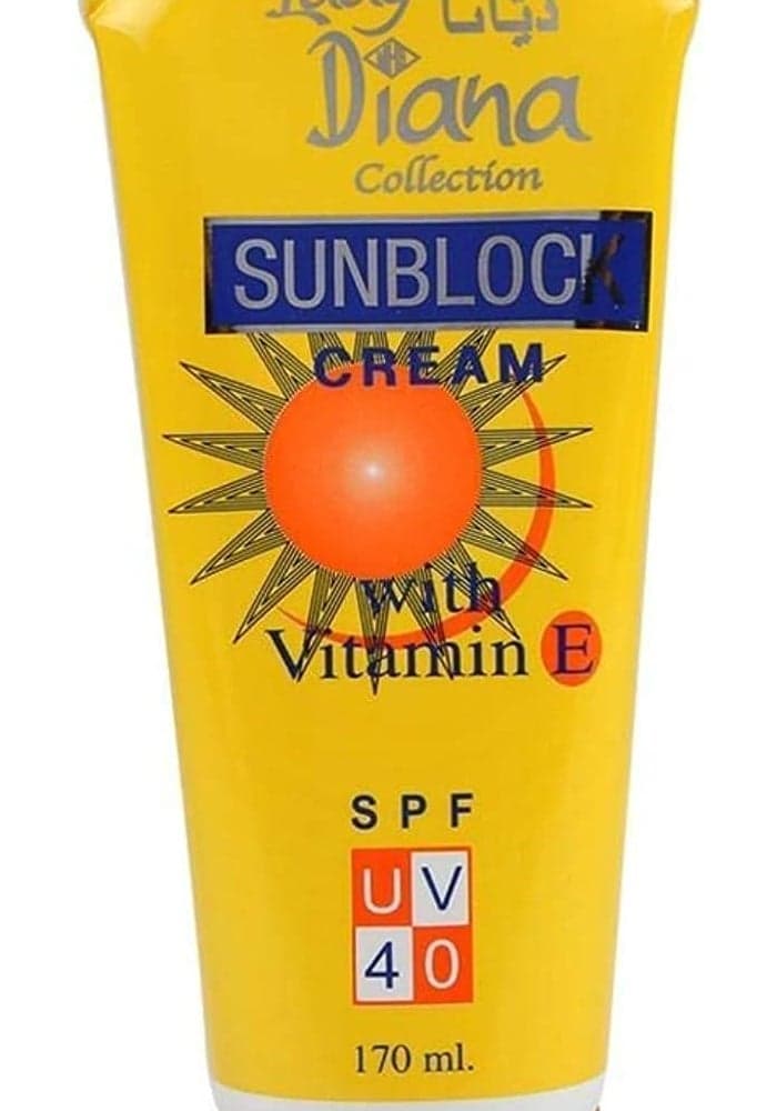 Lady Diana SPF UV 40 Sunblock and Whitening Lotion for Face and Body, 170ml