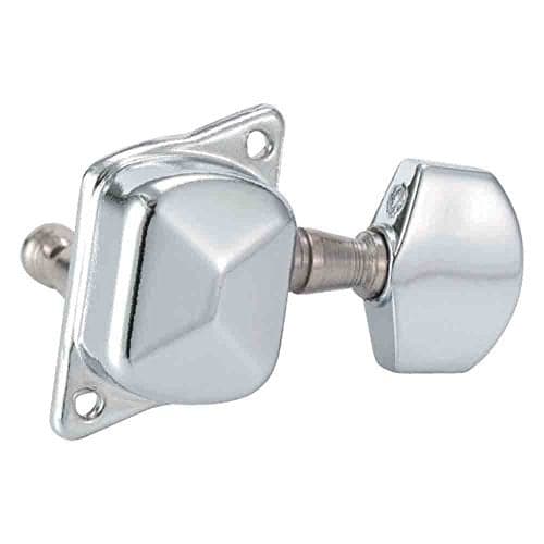 Golden Gate F-2217 Acoustic Guitar Tuners - 6 Individual (3+3) - Chrome