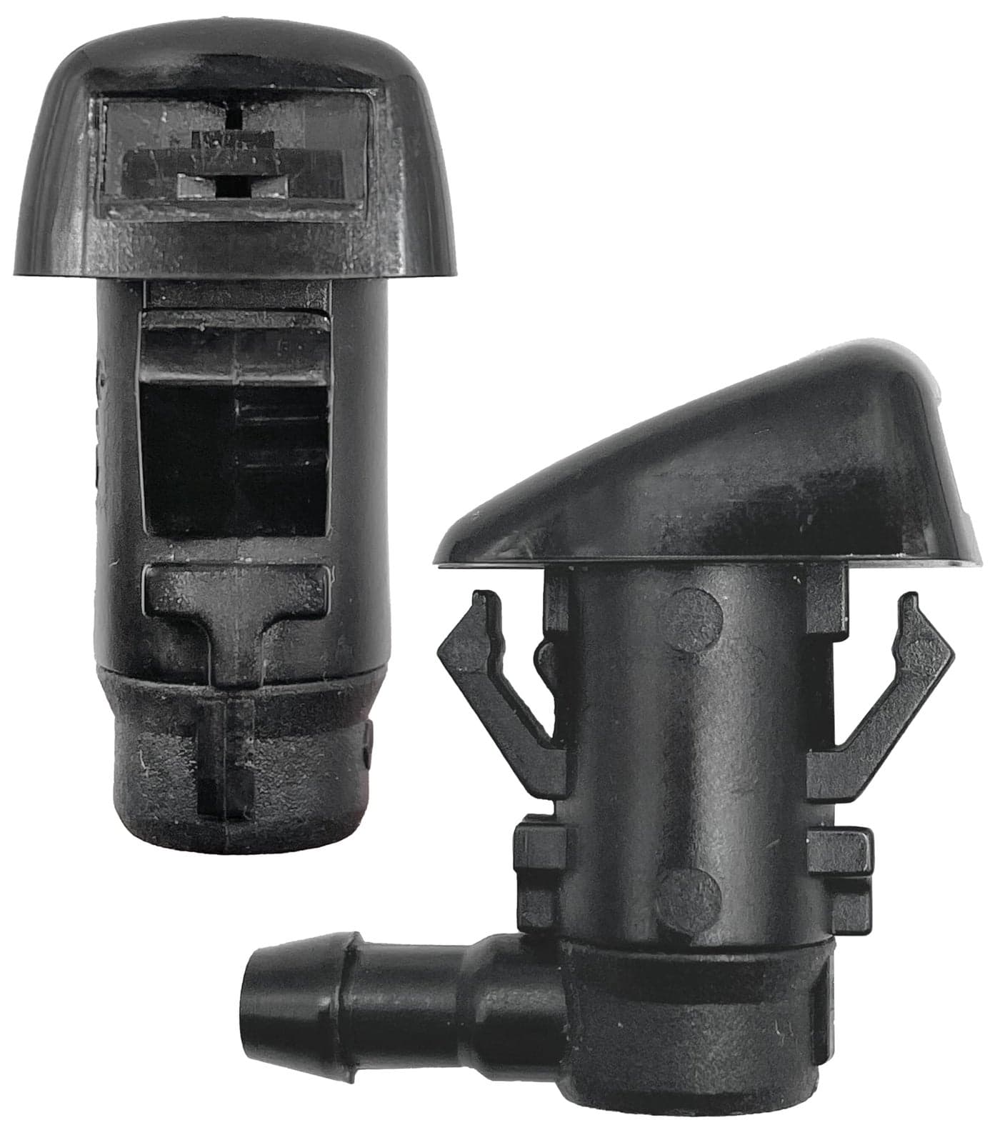 Click&Fit Windshield Washer Nozzles replacement for Dodge, Jeep Grand Cherokee Liberty Commander, Chrysler – Wiper water sprayers kit accessories, 2pcs Double Fan