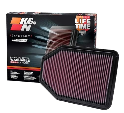 KN HighFlow Original Lifetime Engine Air Filter Increase Power Premium Washable Compatible with 20072018 JEEP Wrangler Wrangler JK 222364