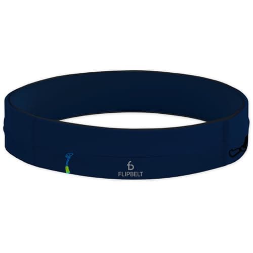FlipBelt Zipper Running Belt Waist Pack for Fitness and Running Fanny Pack for Women Men Phone Keys Money US Company Midnight Blue XSmall
