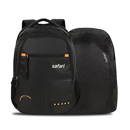 Safari Swagpack 35 Ltrs Large Laptop Backpack With 3 Compartments and Raincover - Black (SWAGPACK19CBBLK)