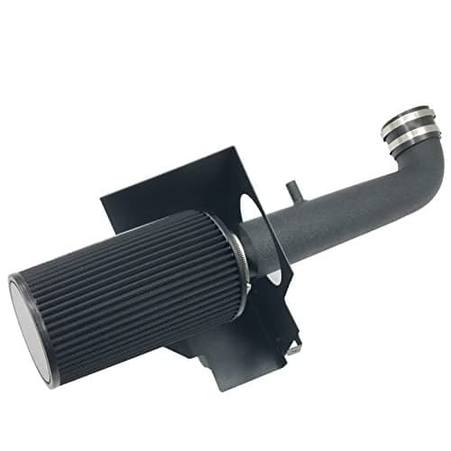 3Inch Cold Air Intake Kit with Heat Shield Filter Compatible for Jeep Wrangler 20122017 Wrangler JK 2018 36L V6 Black Tube Black Filter