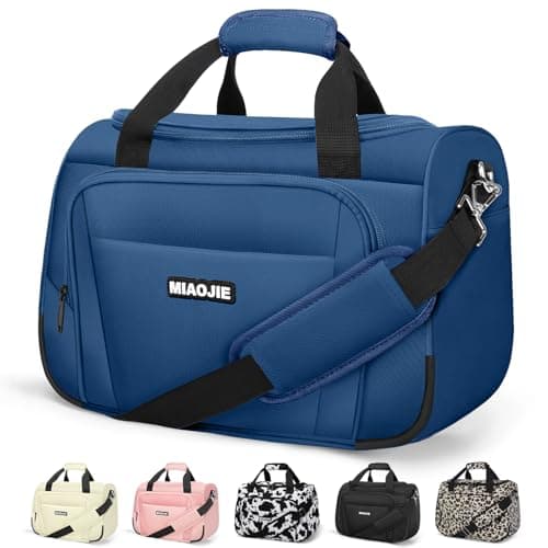 Underseat Carry On Luggage Lightweight Travel Tote Weekender Bag Overnight Duffle Bag for Travel, Travel Essentials Personal Item Travel Bag for Women and Men,Blue-18Inch