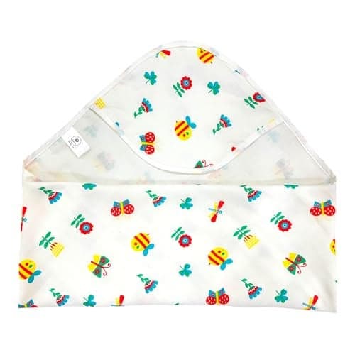 TEETAR Hooded Baby Towel – 100% Muslin Cotton, Ultra Soft & Quick Dry | Absorbent & Breathable Newborn Bath Wrap for Infants & Toddlers | Lightweight Baby Towel 75x72 cm