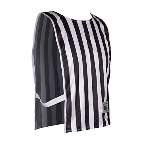 CHAMPRO Unisex Adult Sleeveless Official Basketball Scorekeeper Pinnie, Black, White, 12-Inch Width X 22-Inch Length US