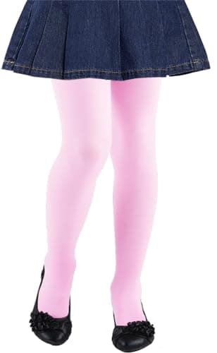 CHUNG Girls Light Weight Stretchy Footed Lights Students Ballet 1or3 pieces, Mid Pink, 3-5Y