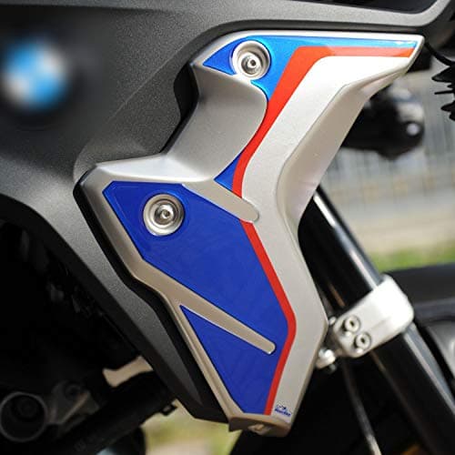 Resin Bike Motorcycle 3D Stickers Compatible with BMW R 1250 GS 2019-2024 HP. Side Protections from Impact and Scratches. GS 1250 Pair of Resin Stickers - Made in Italy