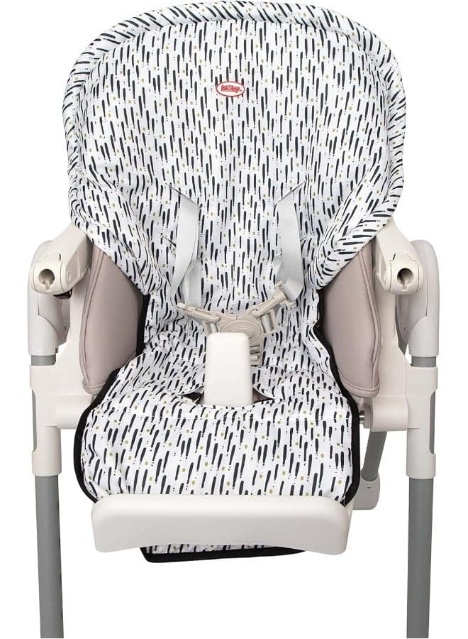 Nuby 25092 High Chair Cover Protecting from Spills and Crumbs, Water Resistant, Brush Strokes Print