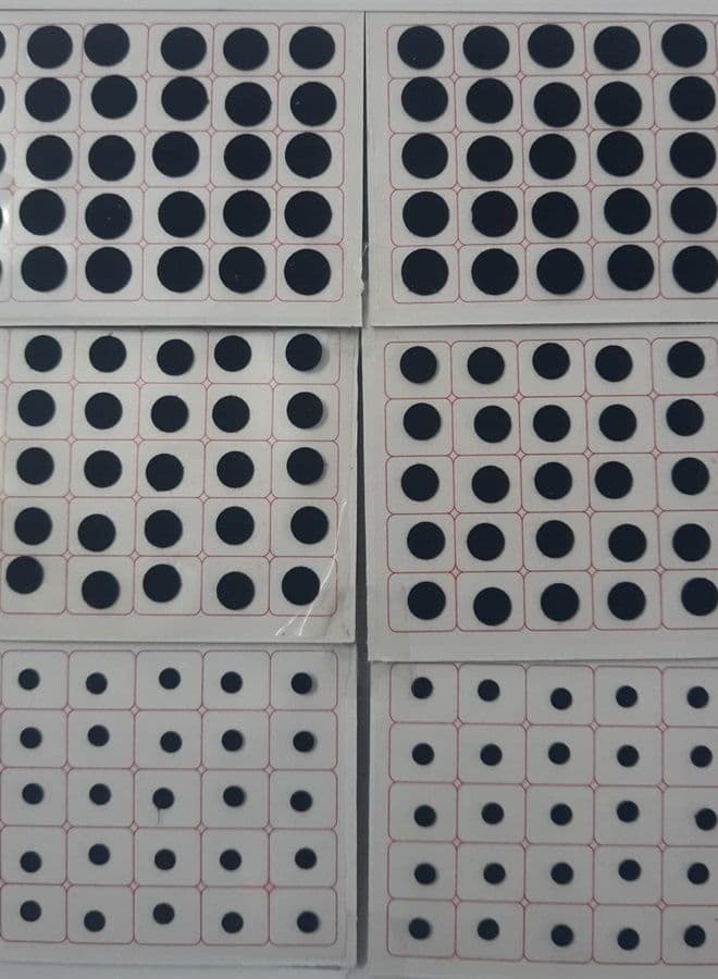 720 Bindi Count Black Color Multi Size Polka Dots Indian Daily Use or Craft work Bindi (Black)