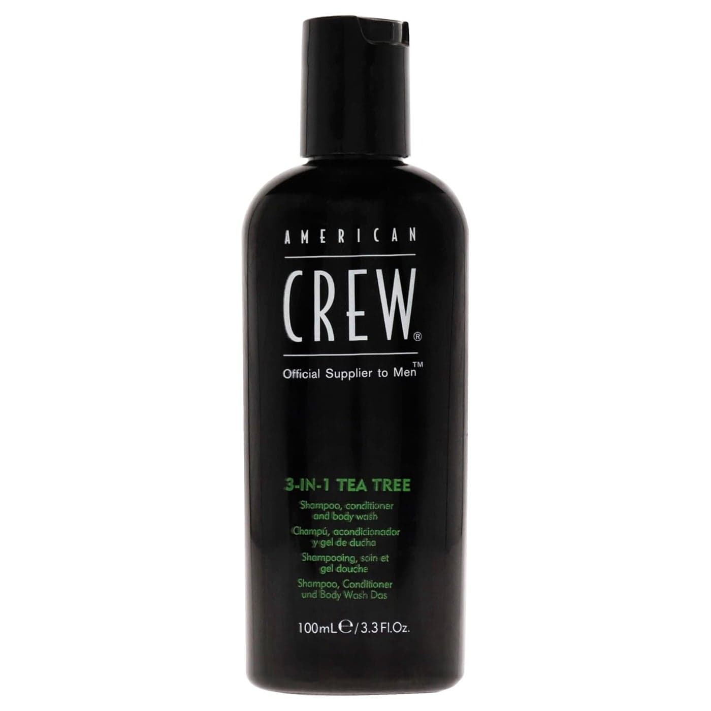 American Crew Shampoo Conditioner Body Wash for Men 3in1 Tea Tree Scent 33 Fl Oz