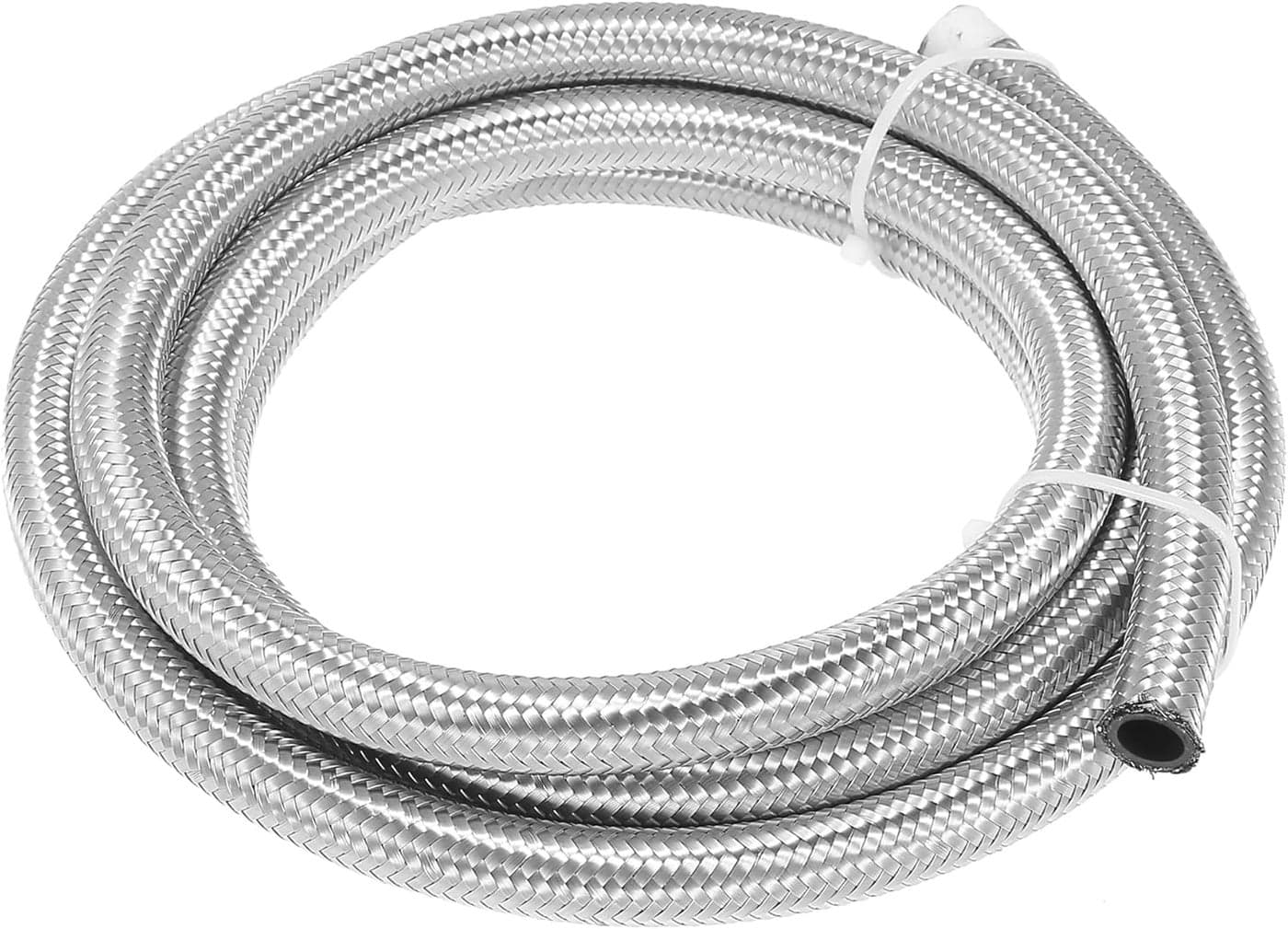 X AUTOHAUX 10Ft 8AN Braided Stainless Steel CPE Oil Fuel Gas Line Hose
