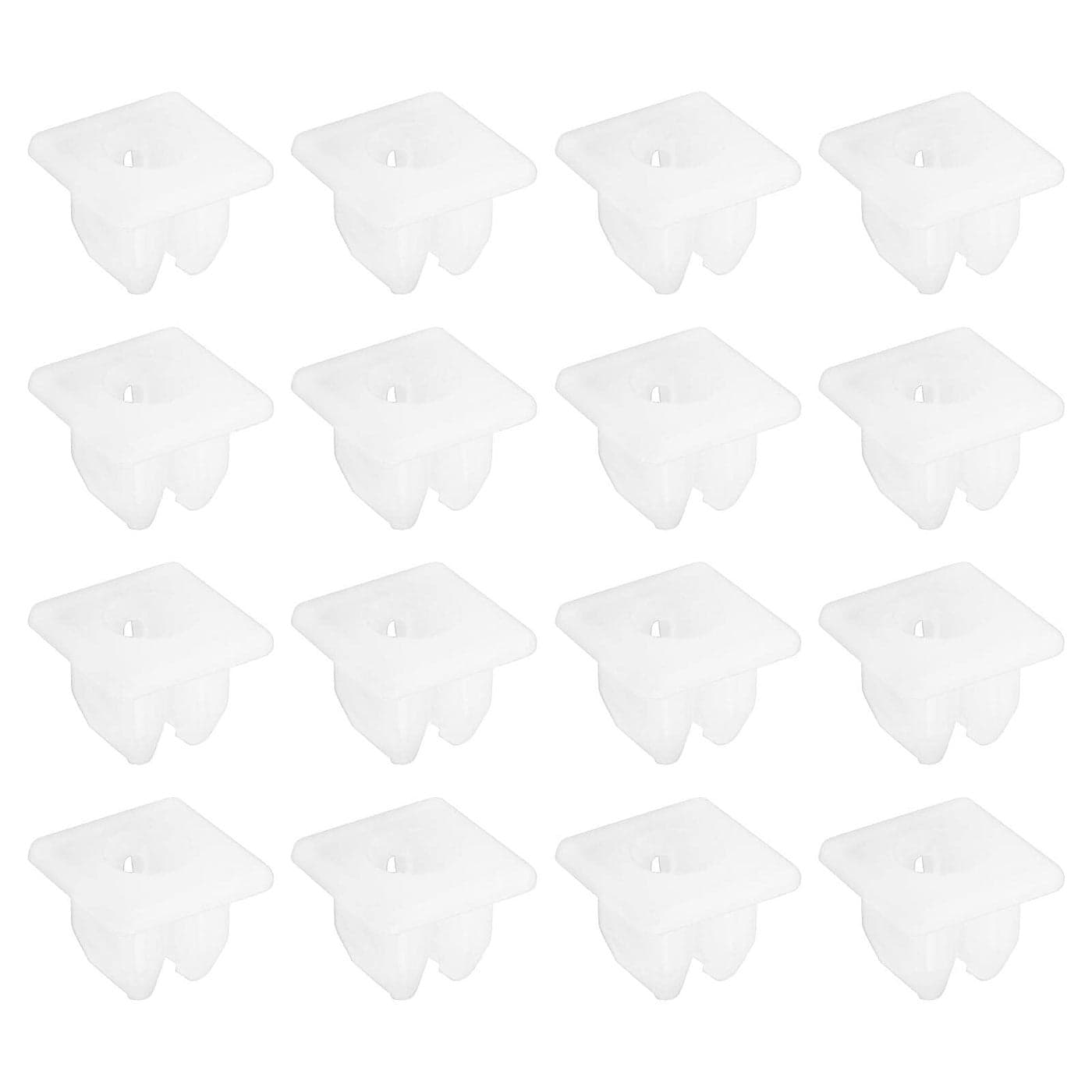 ECSiNG 30PCS Screw Grommets Insert Expanding Nuts Lock Clips Fits into 8mm Square Hole Plastic Fastener Retainer Clips Automotive Replacement Parts