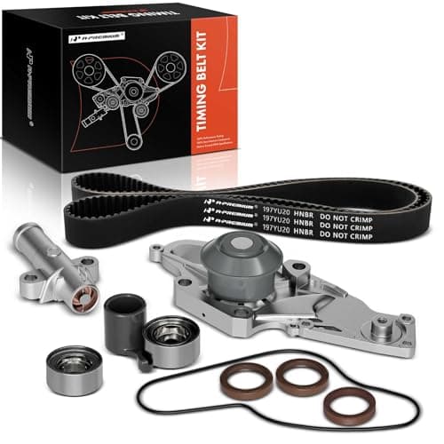 A-Premium Timing Belt Kit and Water Pump Compatible with Honda Accord 2003-2017, Pilot, Odyssey, Ridgeline & Acura MDX, RDX, RL, TL, TSX, ZDX & Saturn Vue - SOHC V6 3.0L 3.2L 3.5L 3.7L